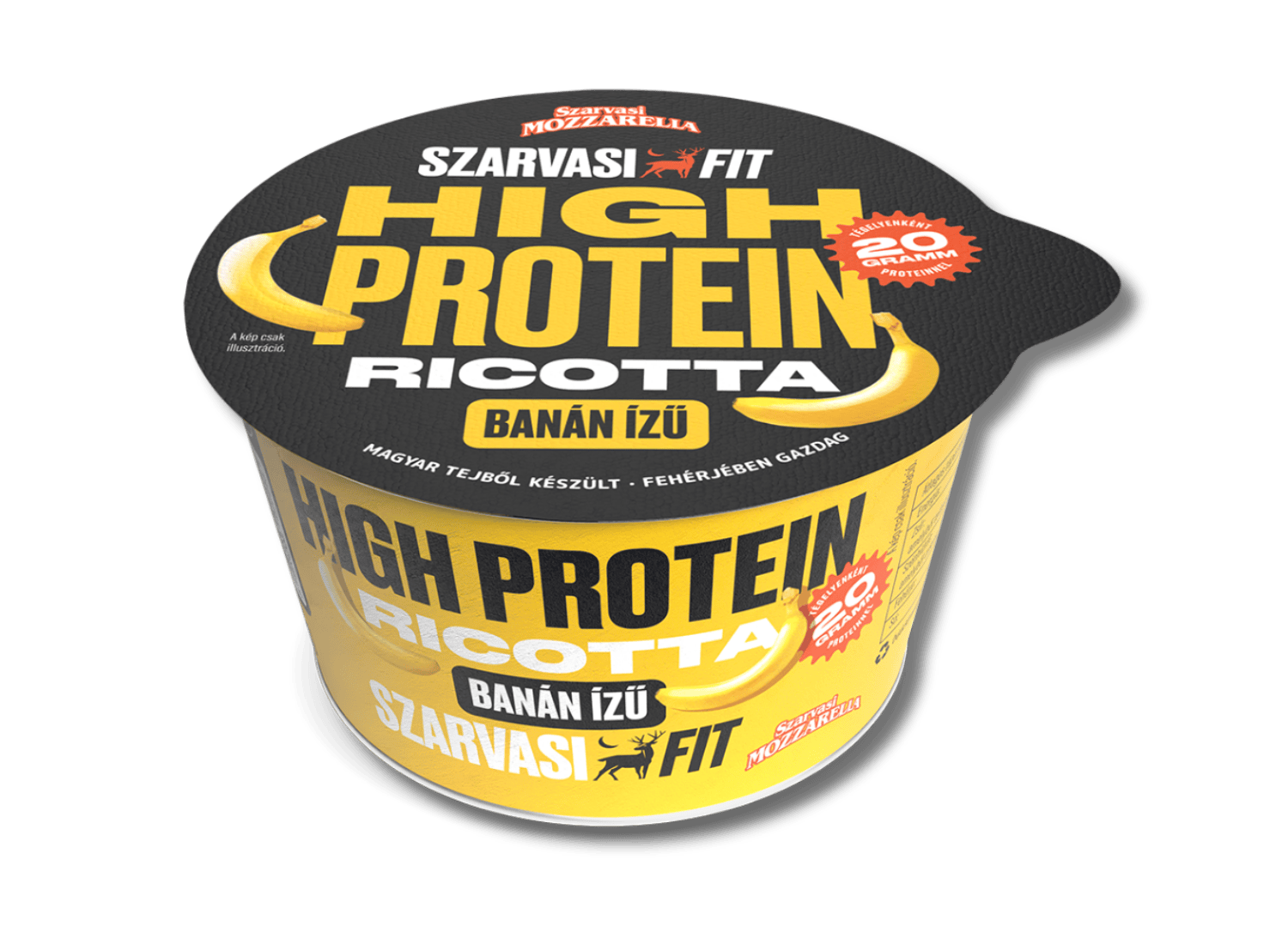 SZARVASI FIT HIGH PROTEIN BANÁN ÍZŰ RICOTTA DESSZERT 180g
